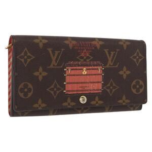LOUIS VUITTON Monogram Trunk Portefeuille Sarah Long Wallet M60415 Auth 161177
